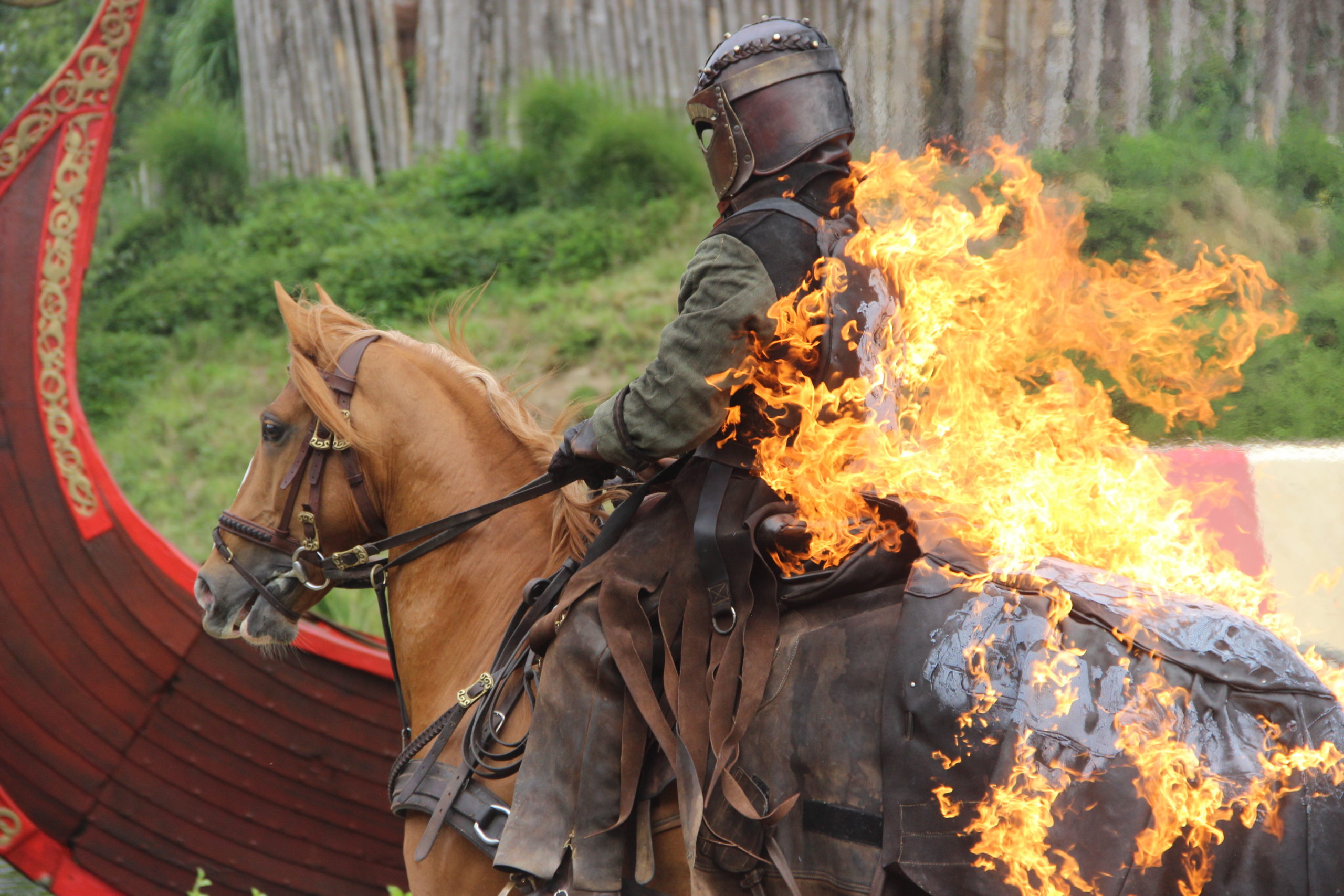 Cheval en feu au puy du fou