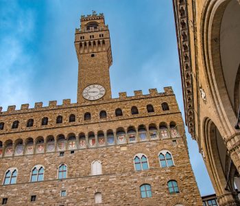 the ancient Palazzo Vecchio in Florence. Italy