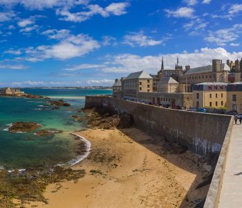 Saint-Malo - Bretagne France - travel and architecture background