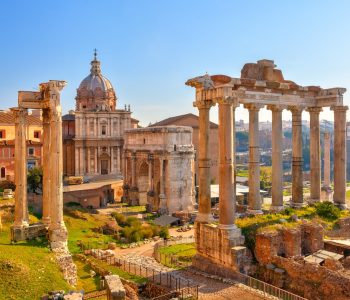 Roman ruins in Rome, Italy