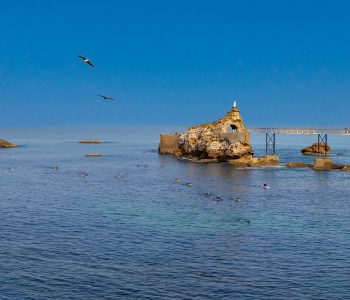 Rocher de la Vierge à Biarritz