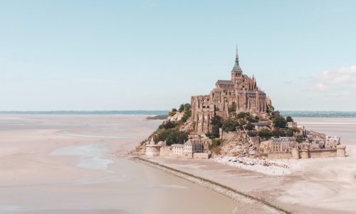 Mont St Michel vue aérienne